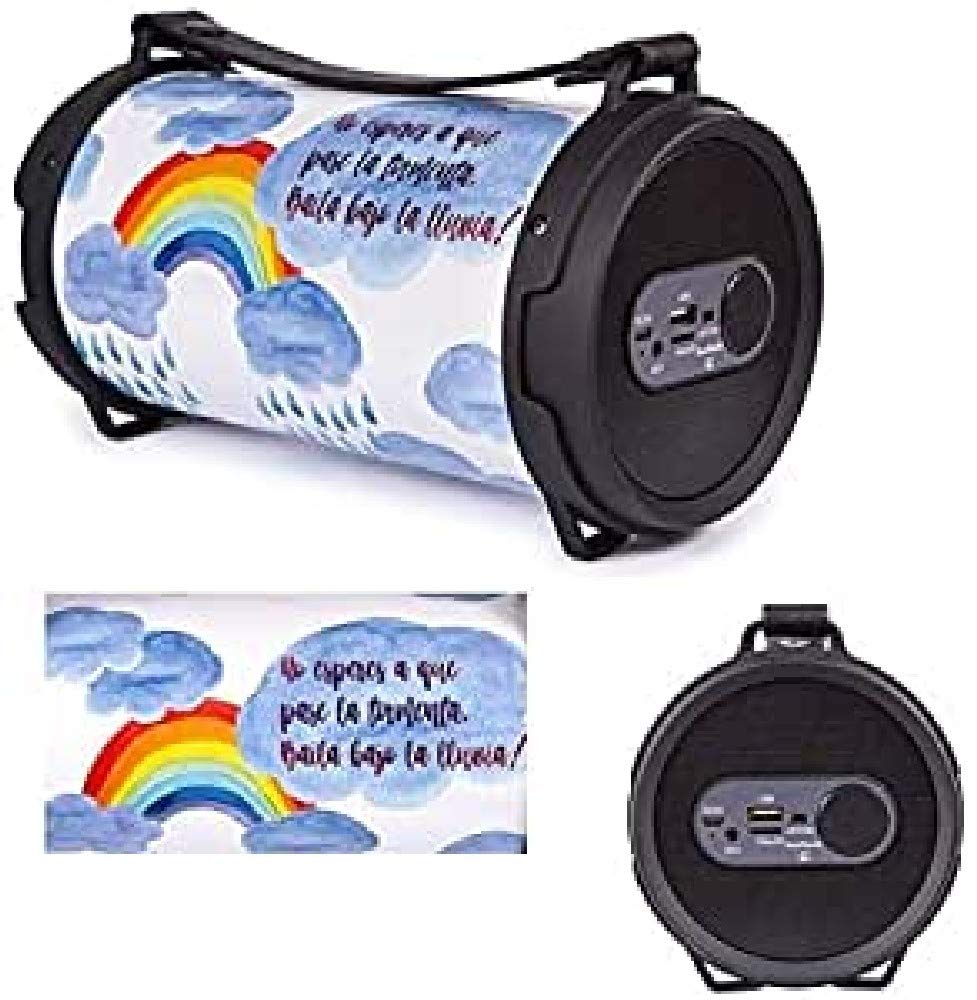 Kooltech 014491 Large Tube Speaker P W R /9 Rainbow