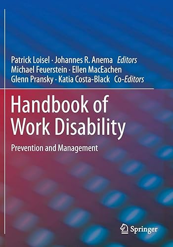 Download Handbook of Work Disability: Prevention and Management PDF
