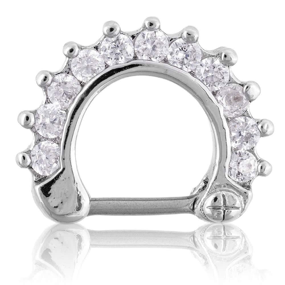 Blue Banana Body Piercing Clicker para Septum en Metal con ...