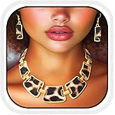 Zehope Chunky Leopard Print Jewelry Set Cheetah Necklace and Earring Set for Women