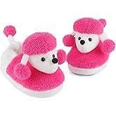 KAKU NANU Toddler Kids Slippers Cute Animal Cartoon Shoes Girls Boys Warm Fleece Winter Household Slippers