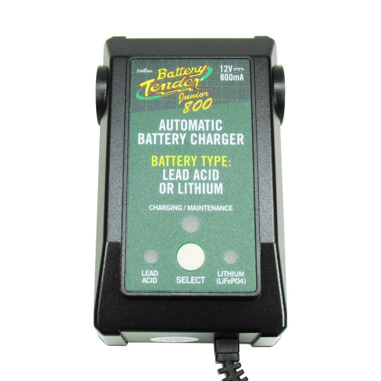 Battery Tender Junior 800 Lithium LiFe PO4 / LFP, Lead Acid, AGM, GEL
