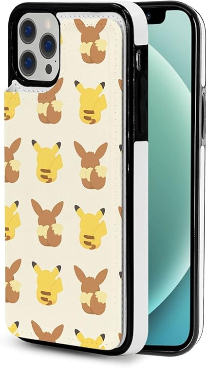 Amazon Zarker ピカチュウイーブイ Iphone12レザーケース 手帳型ケース 全面保護 カード収納 財布型 耐衝撃軽量 家電 カメラ オンライン通販