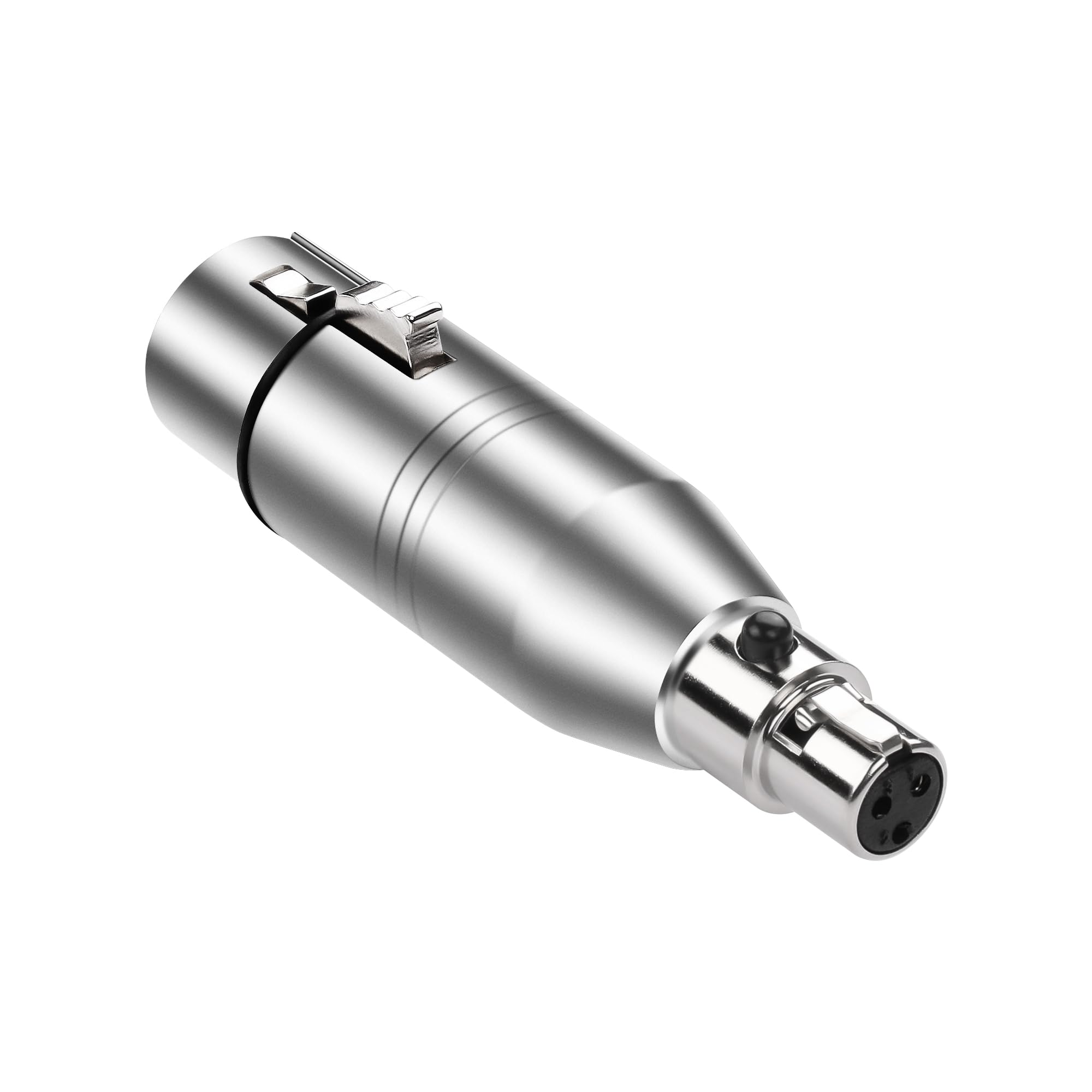 PNGKNYOCN Mini XLR to XLR Audio Converter,3-pin Mini XLR Female to XLR Female Microphone Audio Cable Adapter for Microphone Speaker Camcorder