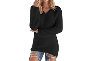 Sweaters for Women Thermal Soft Fuzzy Sweater Long Sleeve Fleece Pullover Sweaters Winter Warm Knited Sherpa Clothes