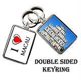I HEART CHINA MACAU KEYCHAIN KEYRING