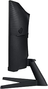 Samsung Odyssey G55 LC27G55TQWUXEN 27" 1440p QHD 144Hz 1ms Curved Gaming Monitor view 4