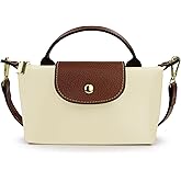 Energather Mini Crossbody Bags for Women, Top Handle Small Crossbody Purse with Adjustable Strap, Nylon Small Handbags