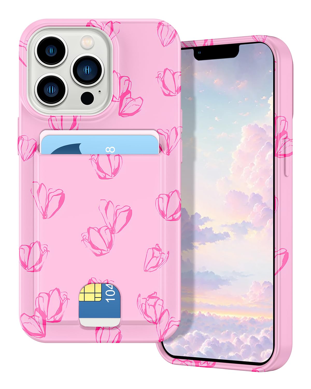 Petocase for iPhone 13 Pro Max Wallet Case Card