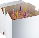 Culpitt 14-Inch Round Silver Cake Drum & Tall White Box Set view 5