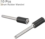 sourcing map 1/4 Inch Rubber Drum Mandrels 1/8 Inch Shank Holder for Rotary view 2