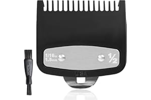 SRLWMYI Replacement for Wahl 1/2 Premium Clipper Guard Clip Guide Metal #3354-100 1/16" 1.5mm Metal Clipper Guard Replacement for Wahl 1/2 Compatible with Wahl Full-Size Clippers guards for clippers