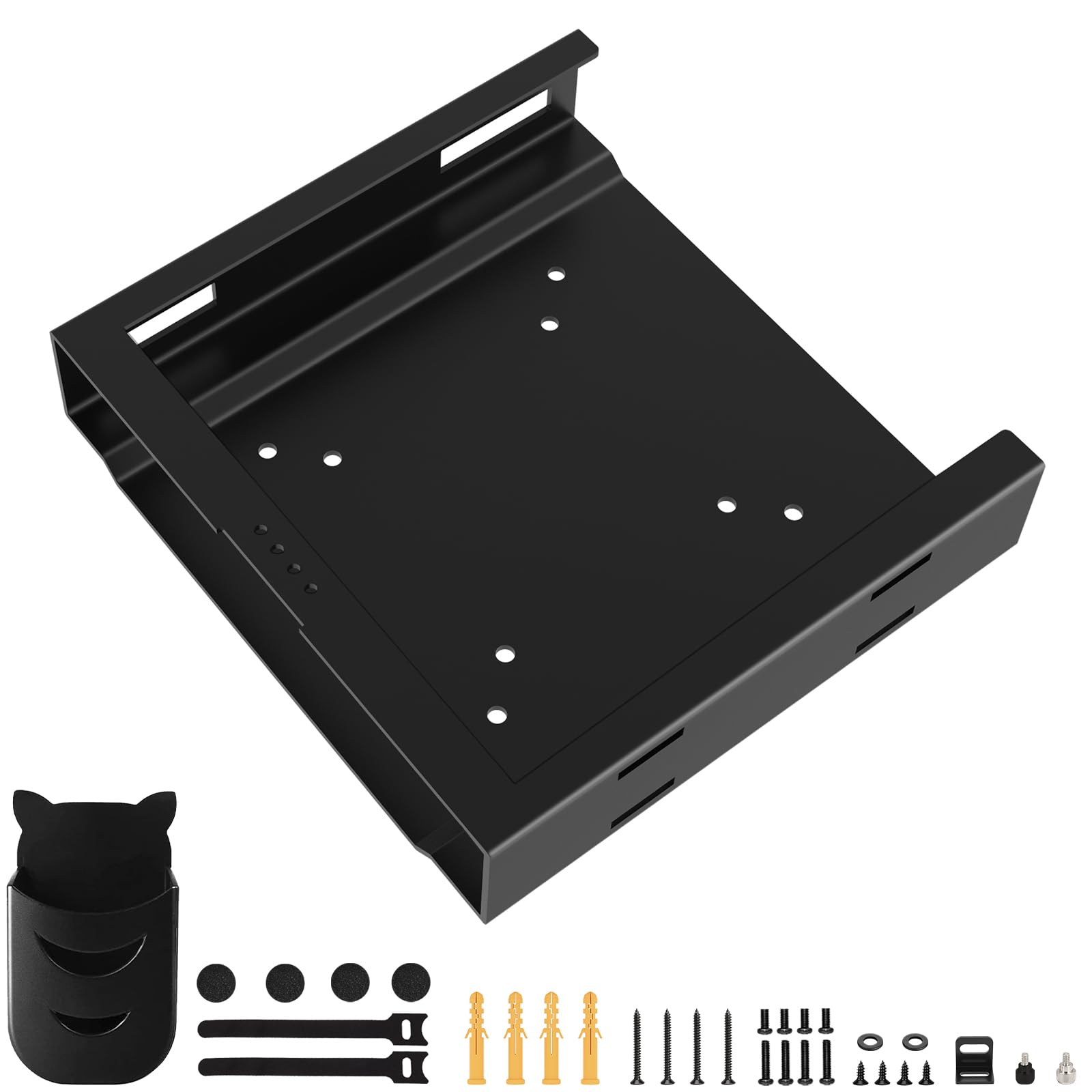 Photo 1 of Mount for HP Elitedesk Mini PC Wall VESA and Under Desk Mount with Pen Holder for HP EliteDesk 800 805 705 Desktop, HP ProDesk 400 405 600 Desktop Mini, HP 260 Desktop Mini PC Mount Bracket for HP