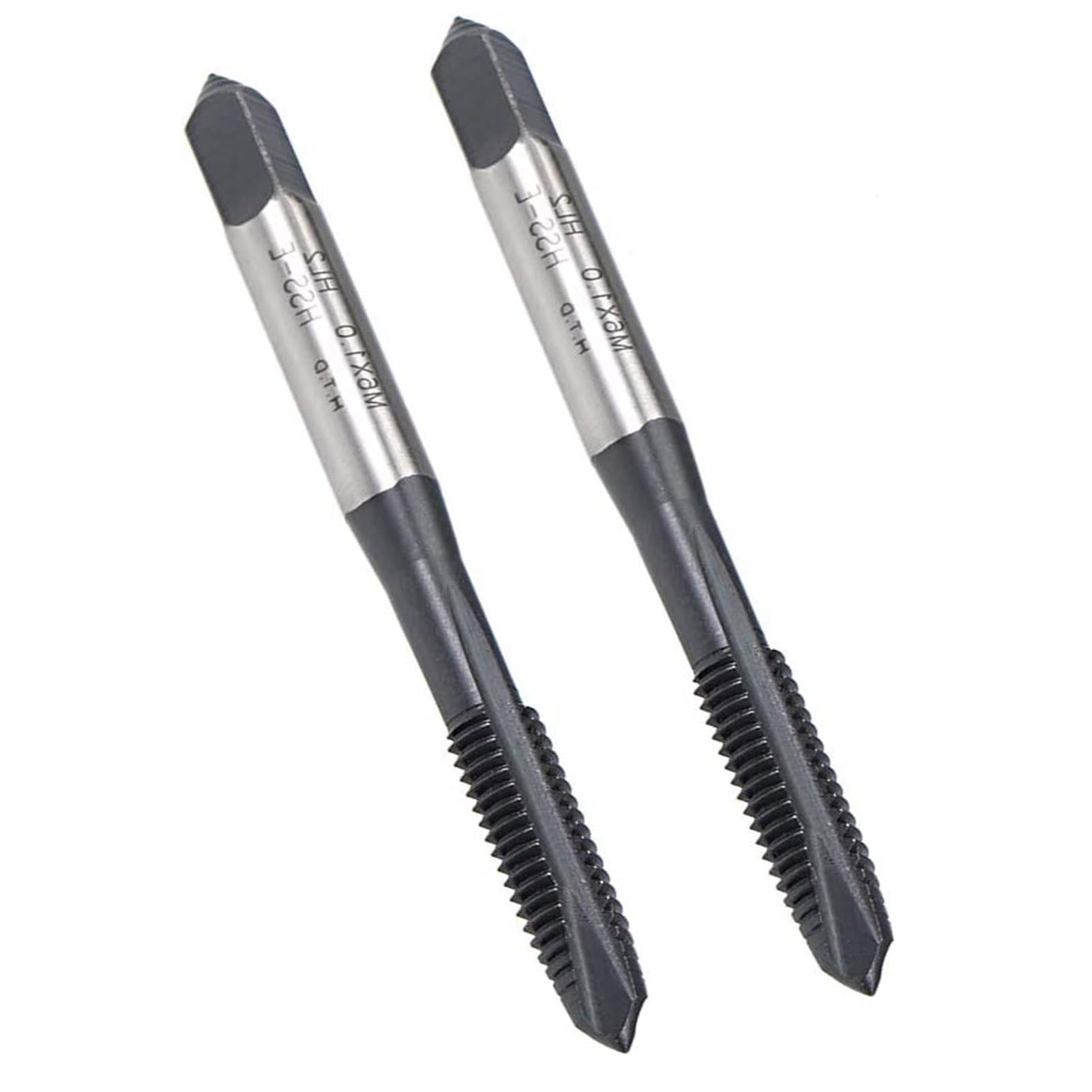 MACHSWON Spiral Point Threading Tap for Thread Repair for Through-Hole Threads H2 High Speed Steel 6542 Machine Taps M6 x 1.0 mm 2PCS