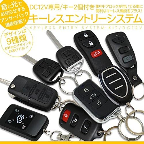 キーレスエントリーキット アンサーバック機能 ダミーセキュリティ Led付き 12v対応 Young Zone