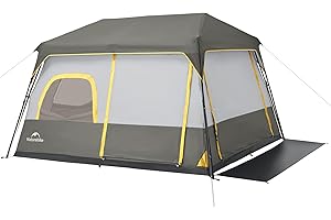 Naturehike Cape 4/6/8 Person Camping Tent, 60S Easy Setup Instant Tent Pop up Tent, Waterproof Large Tall 6/8 Person Tents for Camping, Car Camping