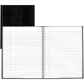 Blueline Executive Journal, Lizard-Like, Hard Cover, Perfect Binding, 150 Pages, 9.25" x 7.25", Black (A7.BLK)