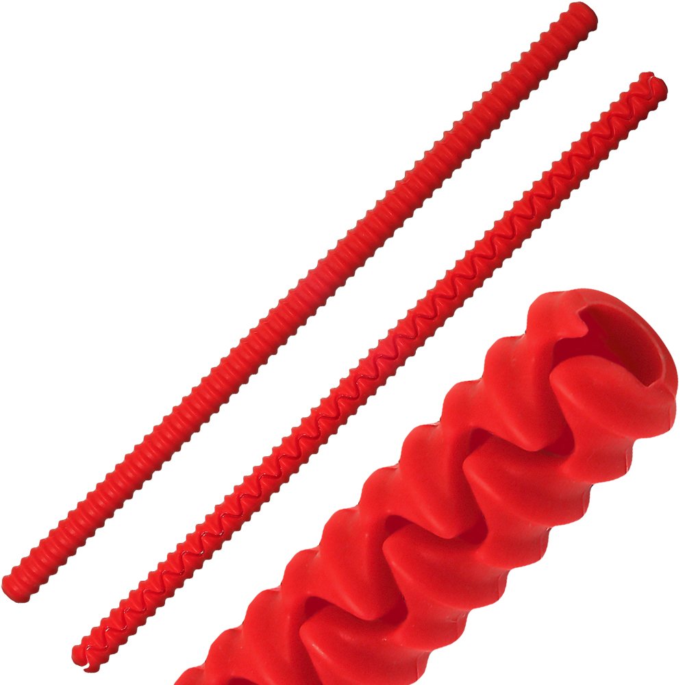 iGadgitz Home U6785 Silicone Oven Rack Guard BPA-Free Oven Rack Shields Burns and Scars Protector – Red, 2 Pieces