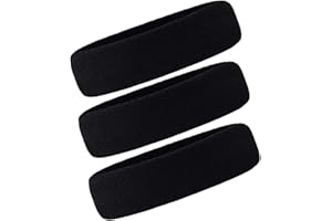 OUREAMOD 3 Pack Men & Women Sweatband Headband Terry Cloth Moisture Wicking for Sports Tennis Gym Work Out