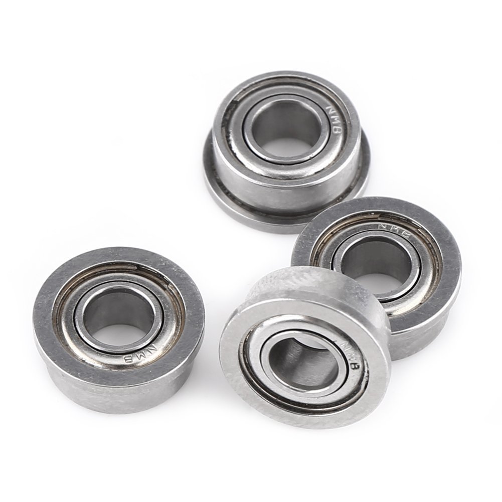 10pcs Mini Ball Bearings F684ZZ Double-shielded Flanged Ball Bearings for 3D Printer Model 4x9x4mm