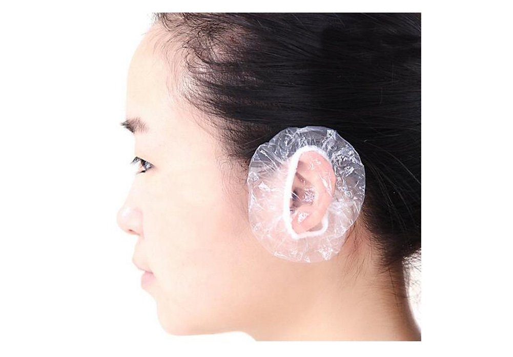 100Pcs Clear Disposable Ear Caps Ear 