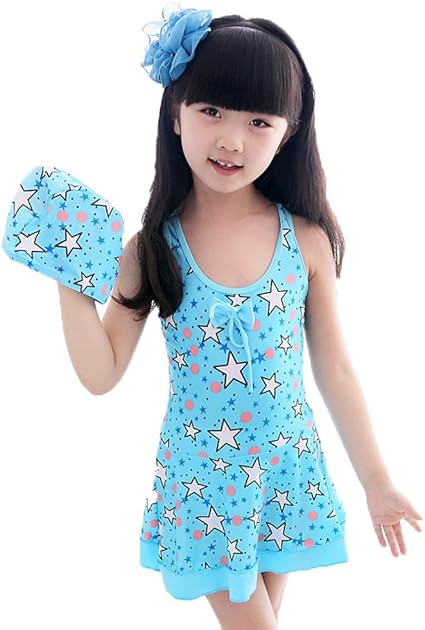 Amazon Co Jp 子供 女児 児童 可愛い 星柄 ワンピース 水着 Uvカット ビキニ 女の子 キッズ Cute オシャレ キッズ ジュニア スポーツ 練習用水着 ベビー 水遊び 温泉 スクール 1 130cm ブルー ベビー マタニティ