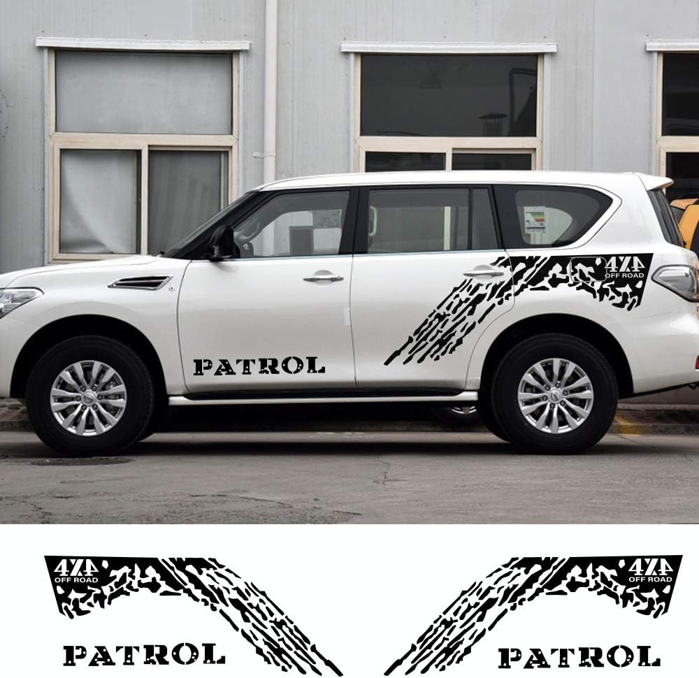 FSXTLLL Car Side Skirt Sticker Stickers Vinyl Decals, For Nissan Patrol y60 y61 y62