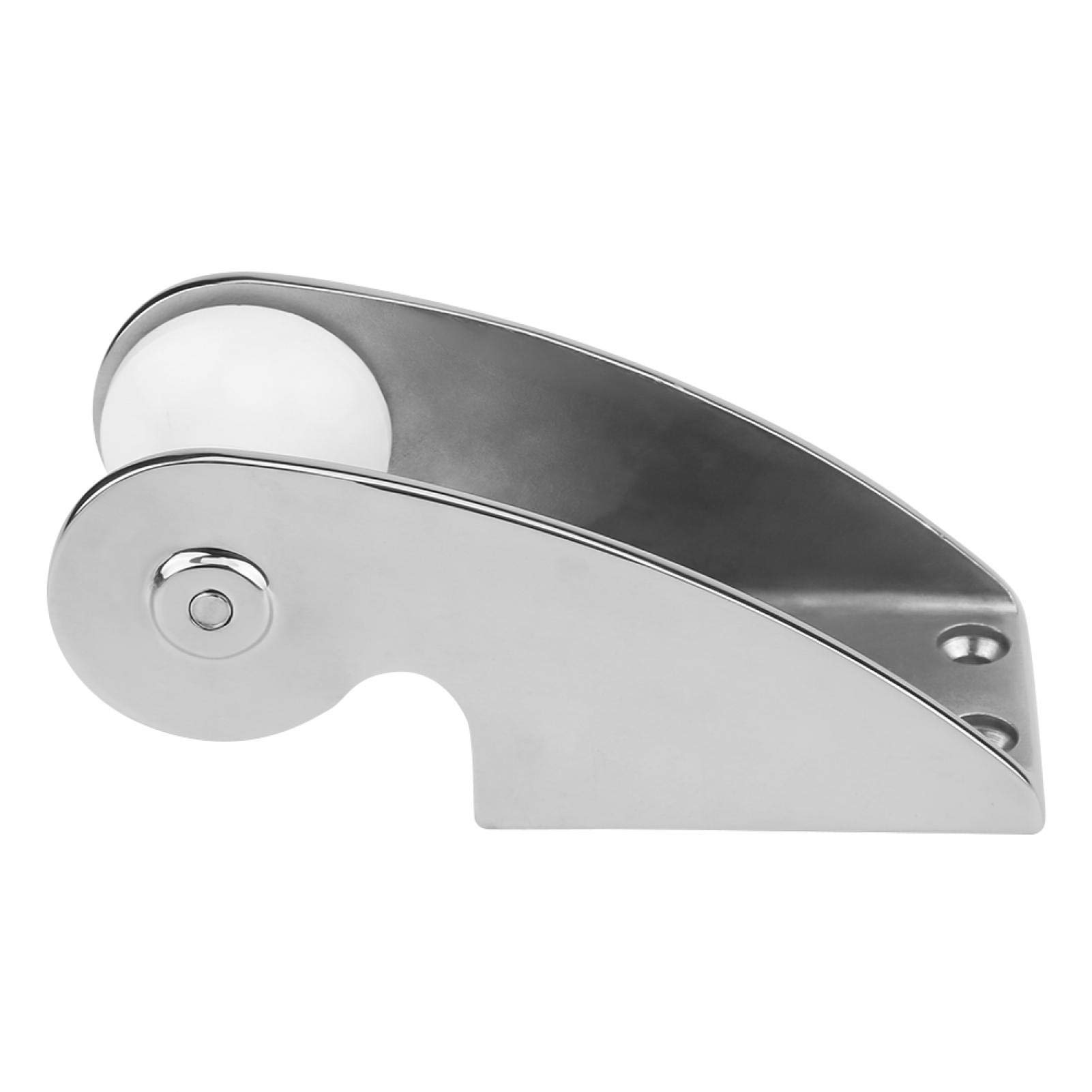 Suuonee Bow Anchor, 6.8 x 2.6inch Silver Bow Anchor Roller Bracket Rubber Roller 316 Stainless Steel for Fixed Anchor