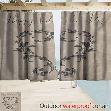 Amazon Com Andytours Darkening Curtains Taupe Happy Love