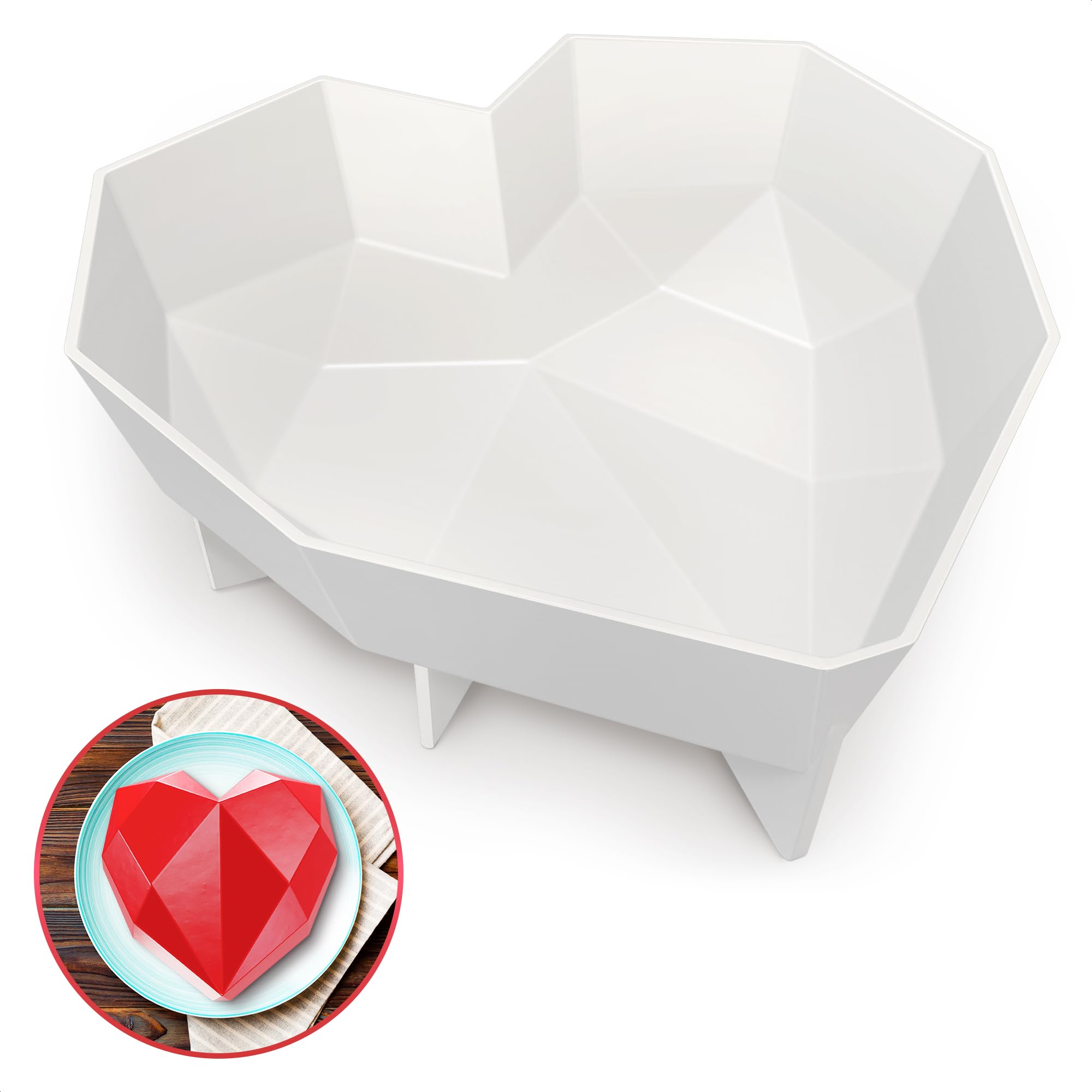 Heart Shaped Cake Pans - Cake Pop Molds Cake Mold Heart Cake Pan Heart Molds Silicone Cake Pan Heart Silicone Molds for Baking Silicone Heart Mold - Heart Baking Pan Silicone Heart Mold Heart Pan