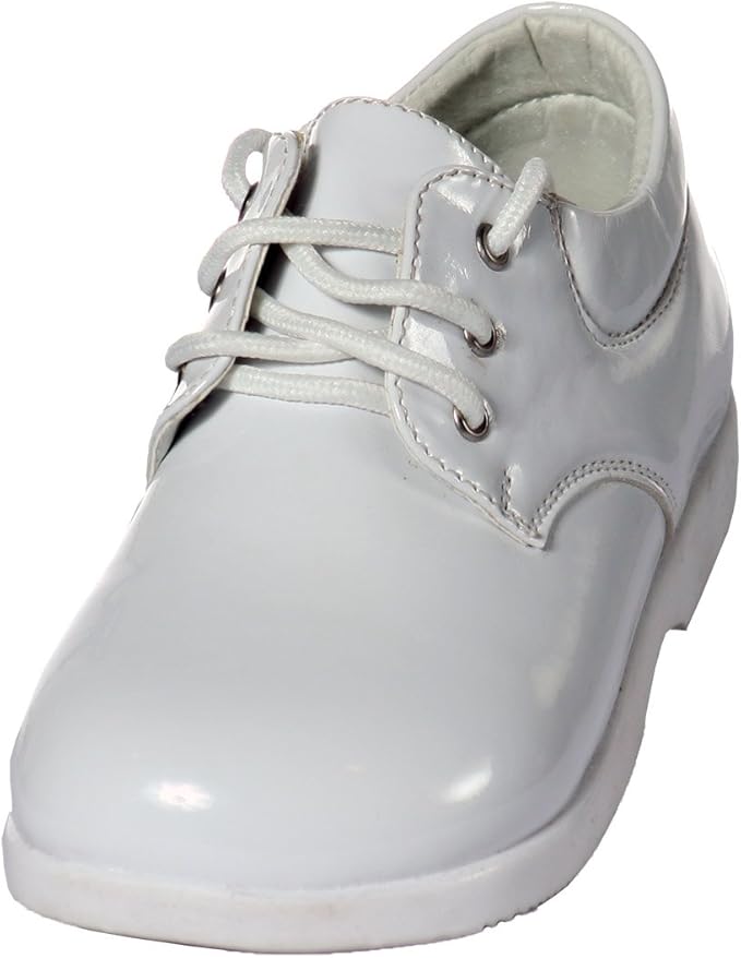 Boys Infant Toddler White Round Toe Tuxedo