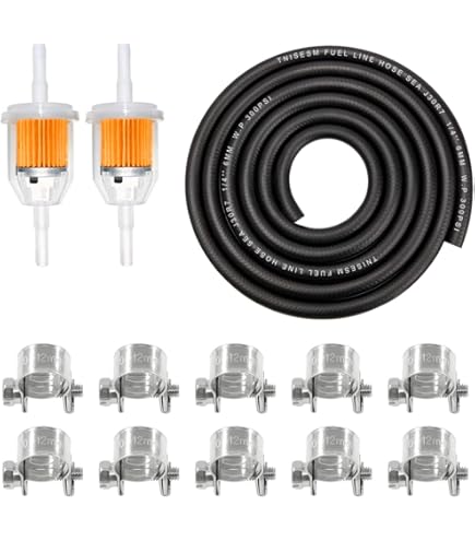 Blue Polyurethane Fuel Line - 1/4" ID 5-Foot Roll For Small Engine Repair