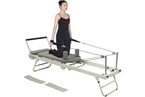 DBXOKK Pilates Reformer Machine ,Foldable Pilates Machine Equipment for Home,Suitable for Beginners and Intermediate Users