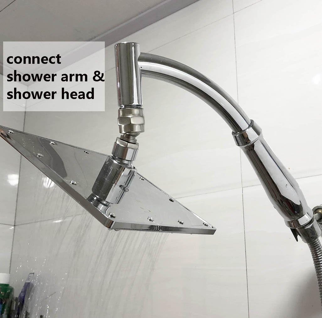 MISSMIN Shower Head Swivel Adapter Ball Joint,showerhead Adjustable