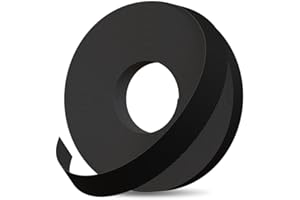 Edge Supply Black Melamine 3/4 inch X 50 ft roll of Black Edge Banding – Pre-glued Flexible Edging – Easy Application Iron-On Edging for Cabinet Repairs, Furniture Restoration