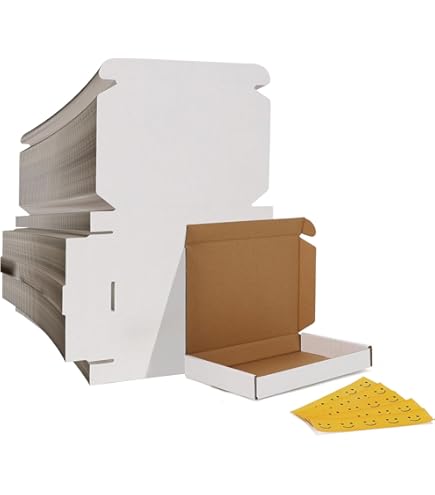 Amazon.com: SUNLPH 50 Pack 7x5x1 Inches Small Shipping Boxes, Black Corrugated  Cardboard Boxes, Moving Mailing Packing Box : Office Products