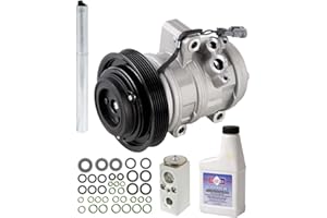 BUYAUTOPARTS! AC Compressor & A/C Kit For Hummer H3 5-Cyl 2006 2007 2008 2009 2010 - Includes Drier, Expansion Valve, PAG Oil, O-Rings - BuyAutoParts 60-82051RK New
