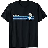 Hawaiian T-Shirt Vintage 80s Palm Trees Sunset Tee T-Shirt