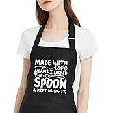 Gvlrbut Funny Aprons for Women with Pockets, Cute Aprons for Cooking Kitchen, Mothers Day Christmas Birthday Gifts for Mom