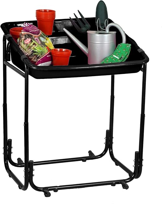Greenhouse Gardening Mobility Accessibility Aid BLACK Square Potting