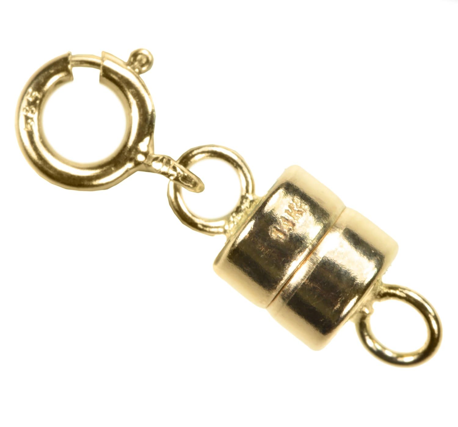 uGems Clasp 14k 4.4mm Gold Converter for Necklaces Closed