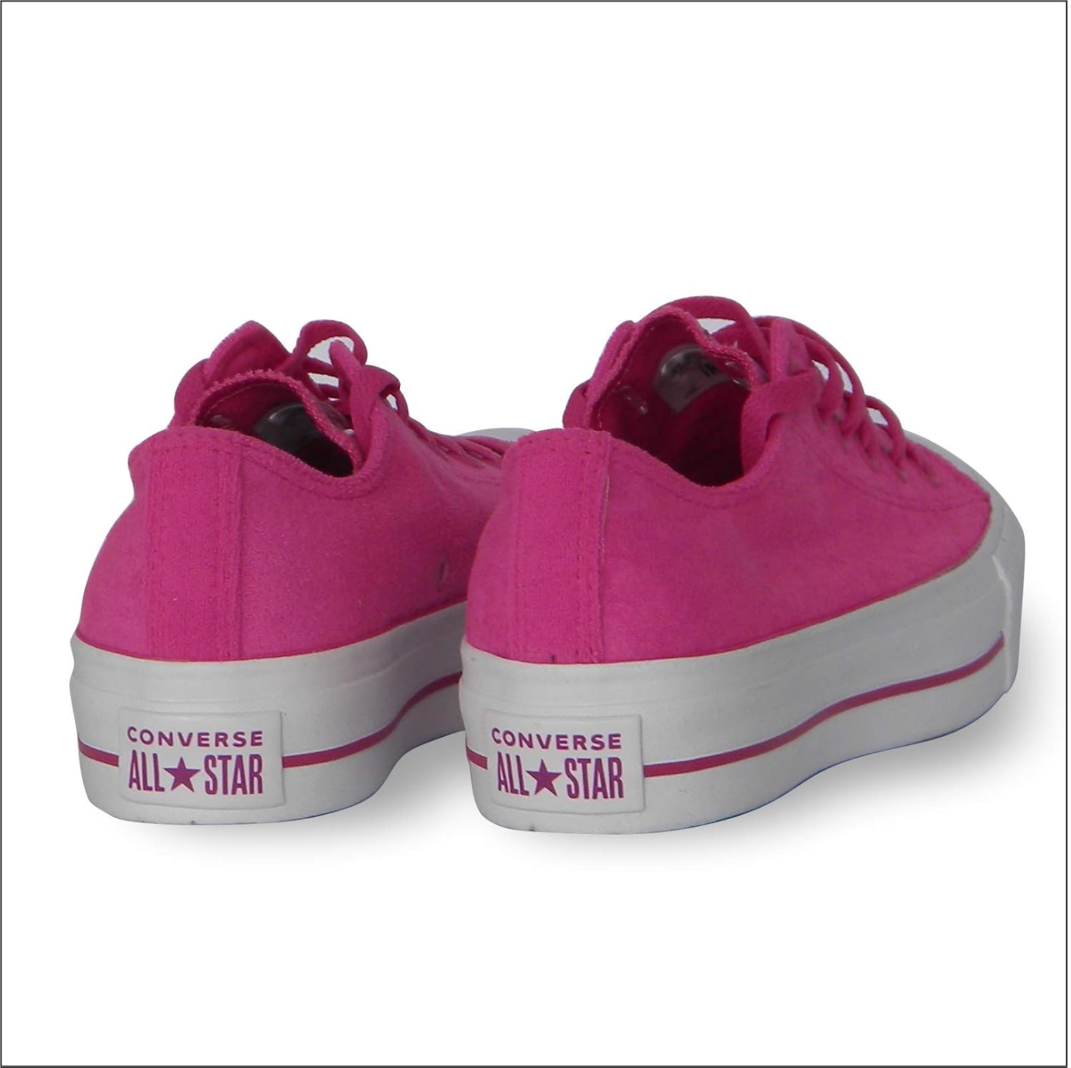 all star converse plataforma rosa