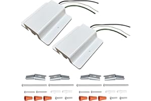 Bravsekai 2PCS H Track Floating Canopy Connectors, H Track Lighting Rails Accessories, Suitable for H Type Single Circuit 3-Wire-1 Rails, Energize The Rails