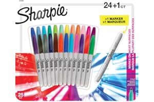 Sharpie Fine Permanent Marker Assorted Multicolor 24+1 Pack