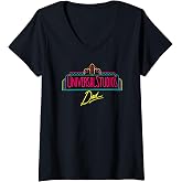 Womens Universal Studios Marquee Dad V-Neck T-Shirt