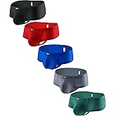 iKingsky Men's Cheeky Boxer Sexy Brazilian Back Mens Underwear Low Rise Mini Cheek Thong Underpanties for Men