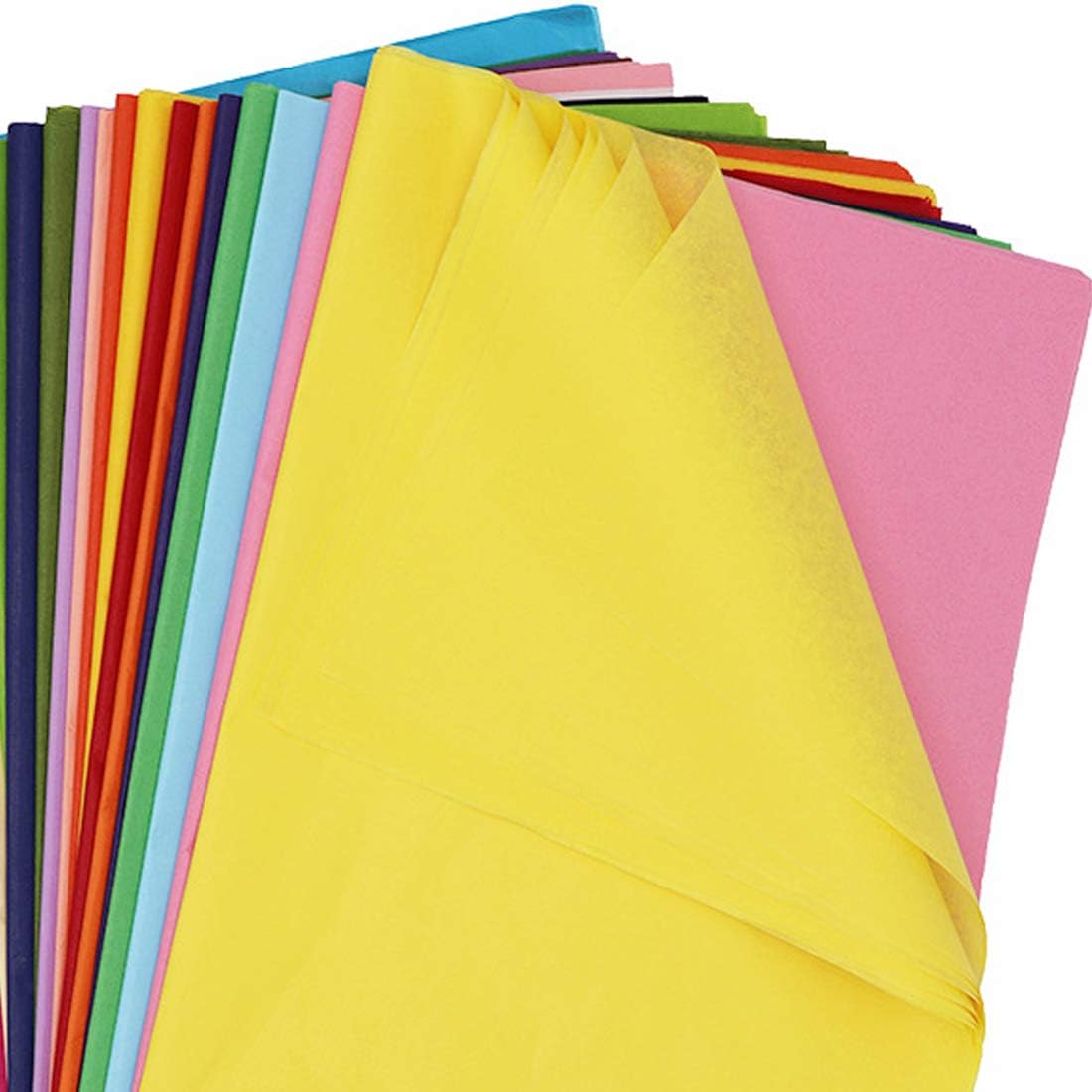 Superise 360 Sheets 36 Multicolor Tissue Paper Bulk Gift Wrapping Tissue Paper Decorative Art Rainbow Tissue Paper 12" x 8.4" for Art Craft Floral Birthday Party Festival Tissue Paper Pom Pom