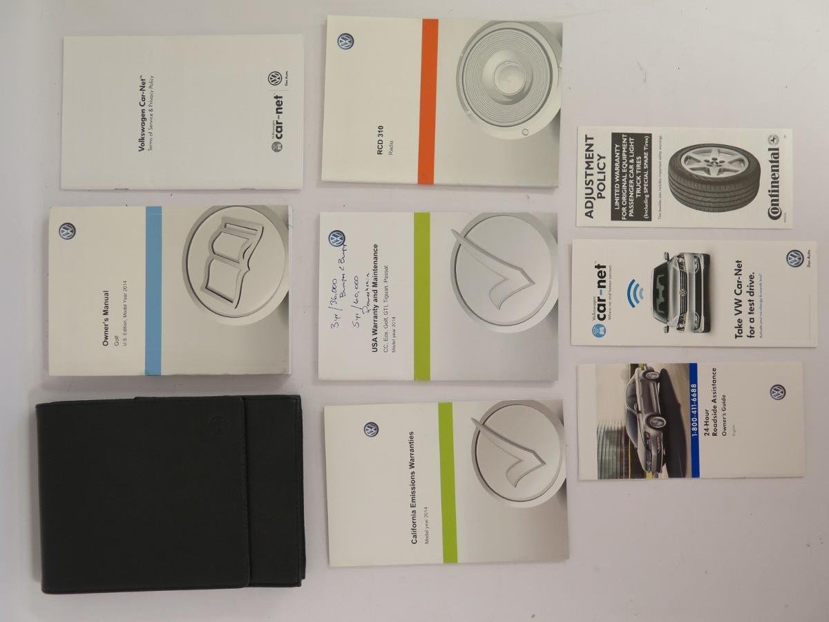 Amazon.com: 14 Volkswagen Golf Vehicle Owners Manual Handbook Guide Set:  Everything Else