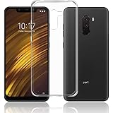 Xiaomi Poco F1 Case, TopACE TPU Rubber Gel Shock-Absorption Bumper Anti-Scratch Transparent Silicone Cover for Xiaomi Poco F1 / Xiaomi Pocophone F1 (Clear)