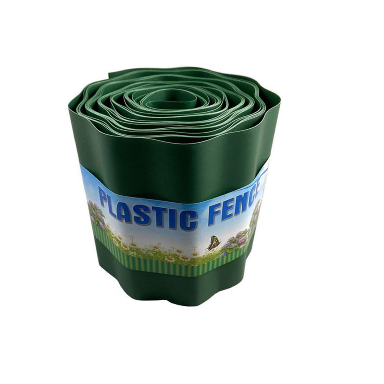 Jilijia Lawn Edging Border Garden Grass Lawn Path Edging Edge Border Made of High Flexible Plastic,Ideal Lawn demarcation,preventing root spread,green